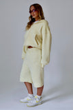 Butter Cropped Zip Hoodie & Baggy Shorts Set