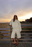 Butter Cropped Zip Hoodie & Baggy Shorts Set