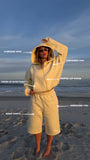 Butter Cropped Zip Hoodie & Baggy Shorts Set