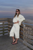 Butter Cropped Zip Hoodie & Baggy Shorts Set