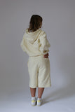 Butter Cropped Zip Hoodie & Baggy Shorts Set