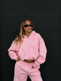 Baby Pink Cropped Zip x Lip Gloss Pocket