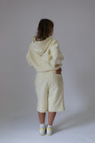Butter Cropped Zip Hoodie & Baggy Shorts Set