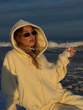 Butter Cropped Zip Hoodie & Baggy Shorts Set