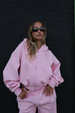 Baby Pink Cropped Zip x Lip Gloss Pocket