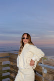 Butter Cropped Zip Hoodie & Baggy Shorts Set
