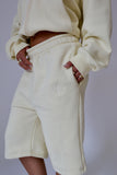 Butter Cropped Zip Hoodie & Baggy Shorts Set