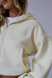 Butter Cropped Zip Hoodie & Baggy Shorts Set
