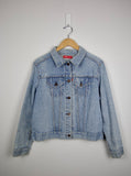 Patched Denim Jacket Small